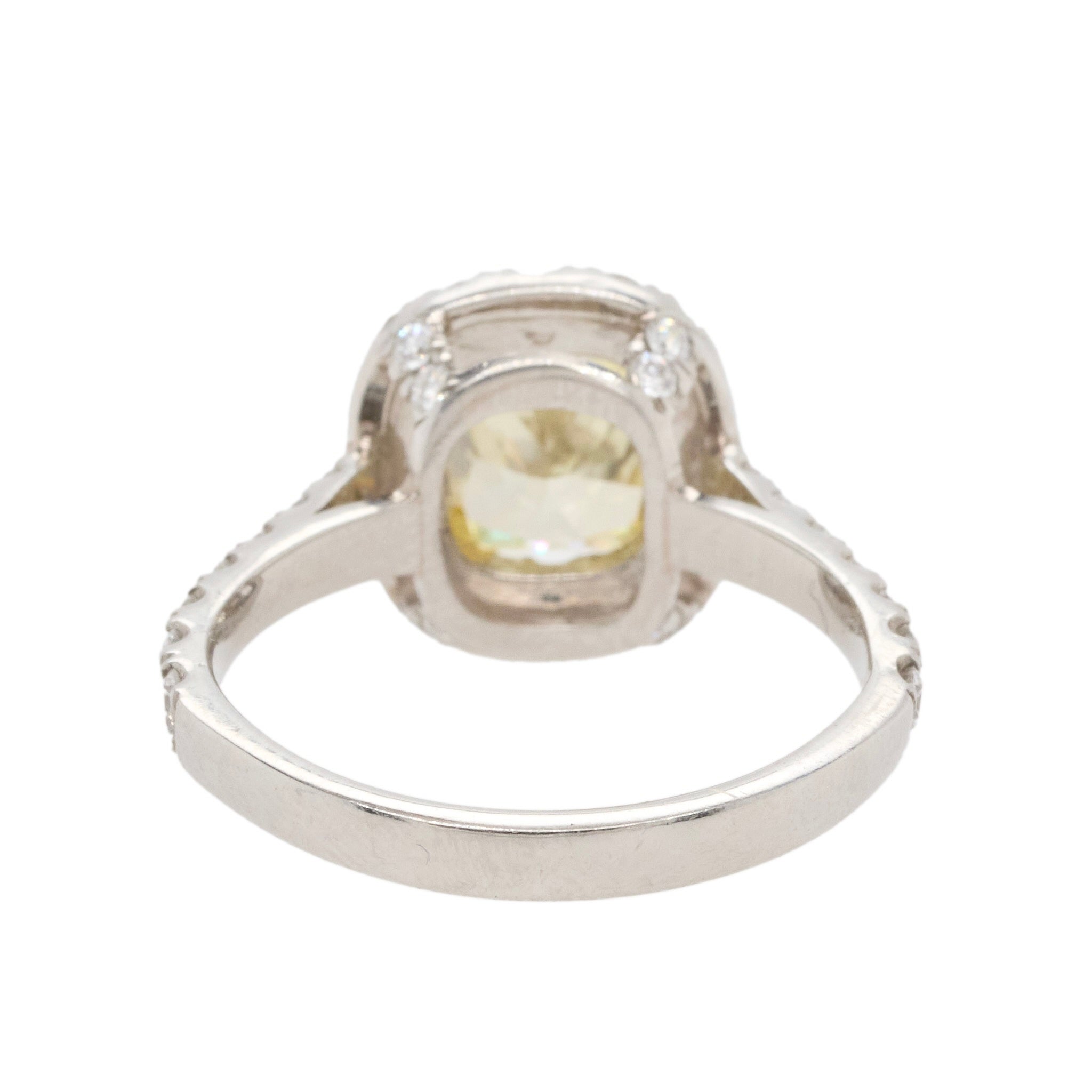 Yellow Diamond Cluster Ring-Charlotte Sayers Antique Jewellery