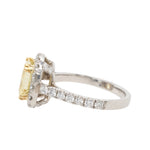 Yellow Diamond Cluster Ring-Charlotte Sayers Antique Jewellery