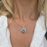 Zircon and Diamond Pendant-Charlotte Sayers Antique Jewellery