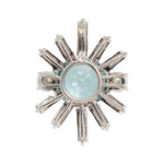 Zircon and Diamond Pendant-Charlotte Sayers Antique Jewellery