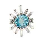 Zircon and Diamond Pendant-Charlotte Sayers Antique Jewellery