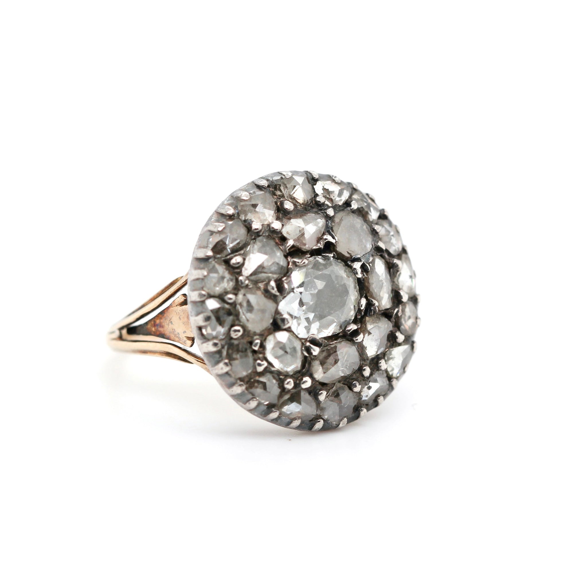 Georgian Diamond Button Ring