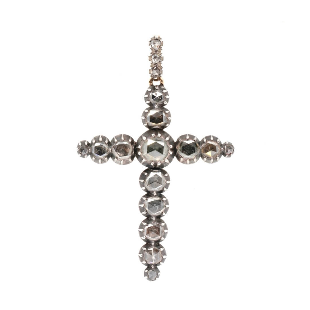 Georgian Rose Cut Diamond Cross
