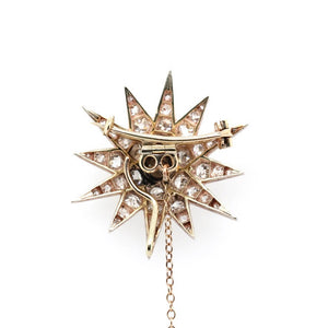 Victorian Diamond Star Brooch / Pendant / Hairpiece