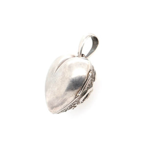 Early Victorian Silver Heart Locket