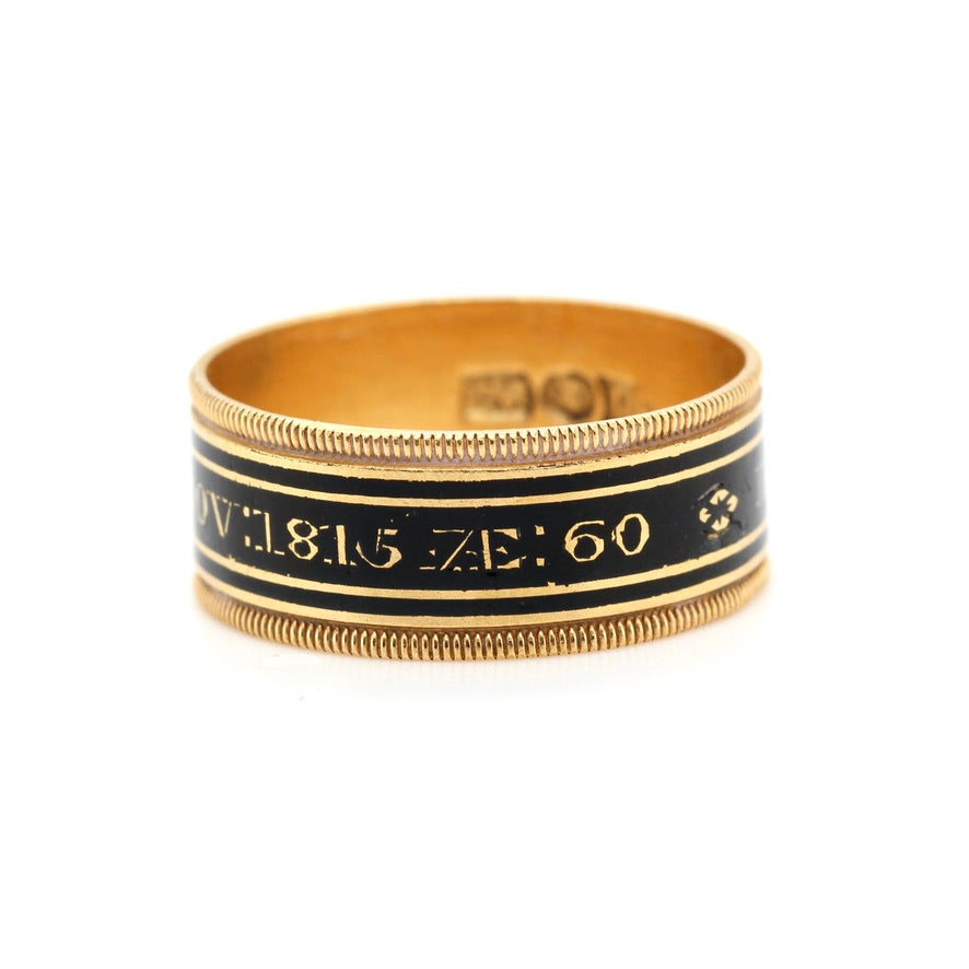 Georgian Mourning Band Ring "Mary Grier"