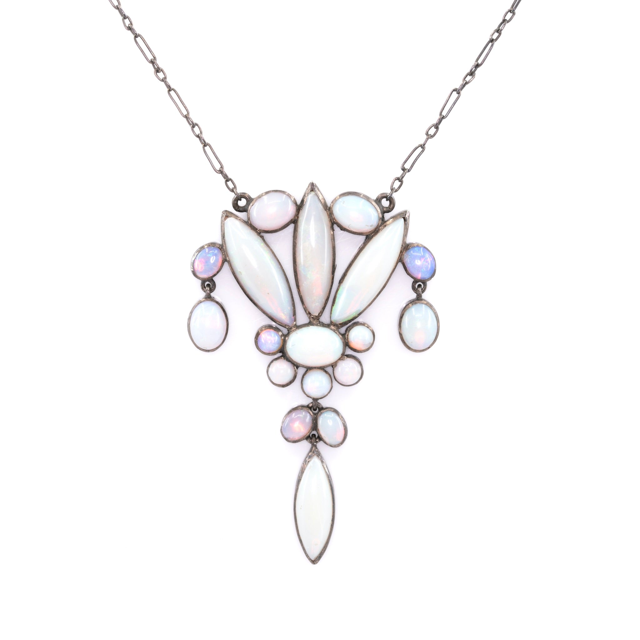 Arts and Crafts Opal Necklace