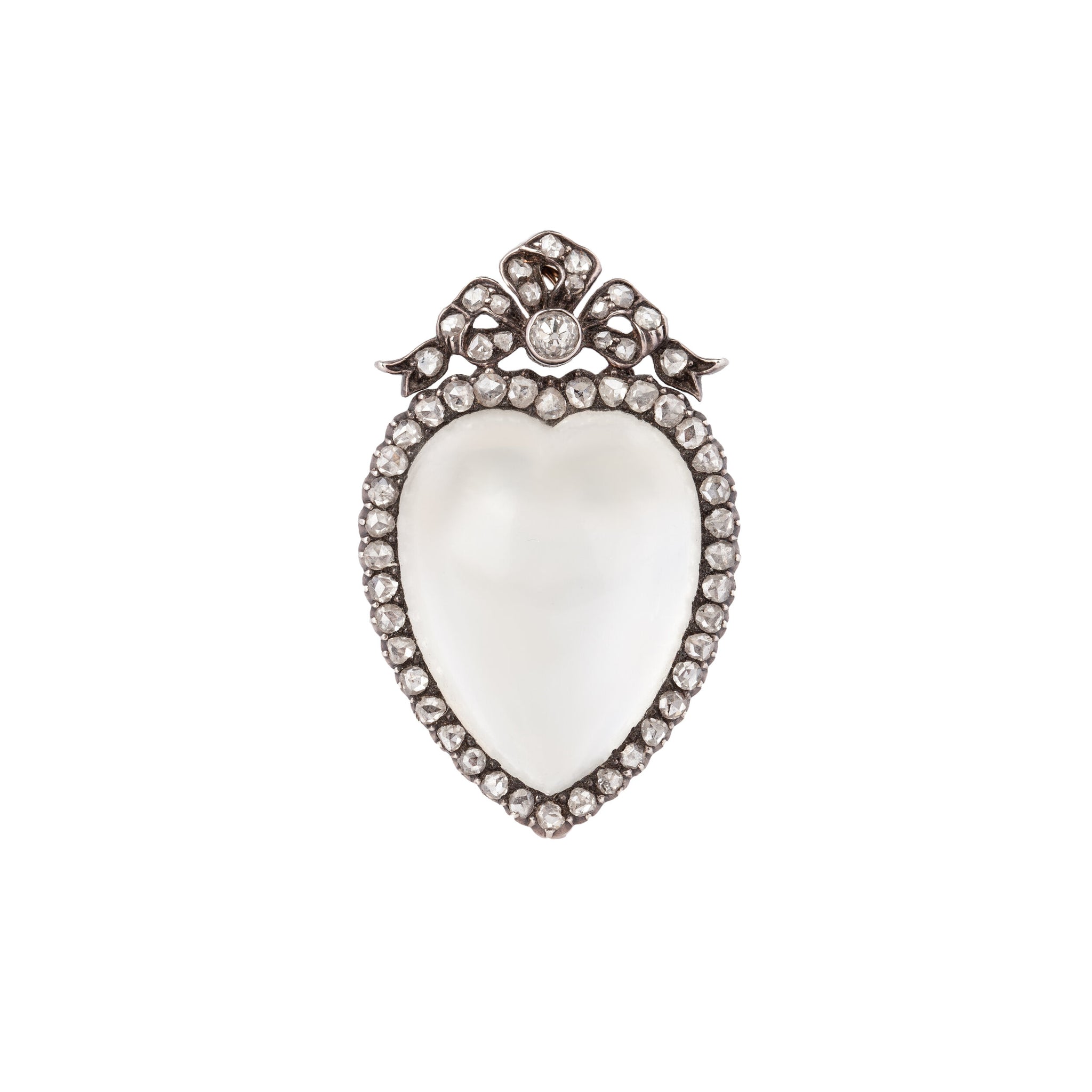 Victorian Moonstone Diamond brooch/pendant