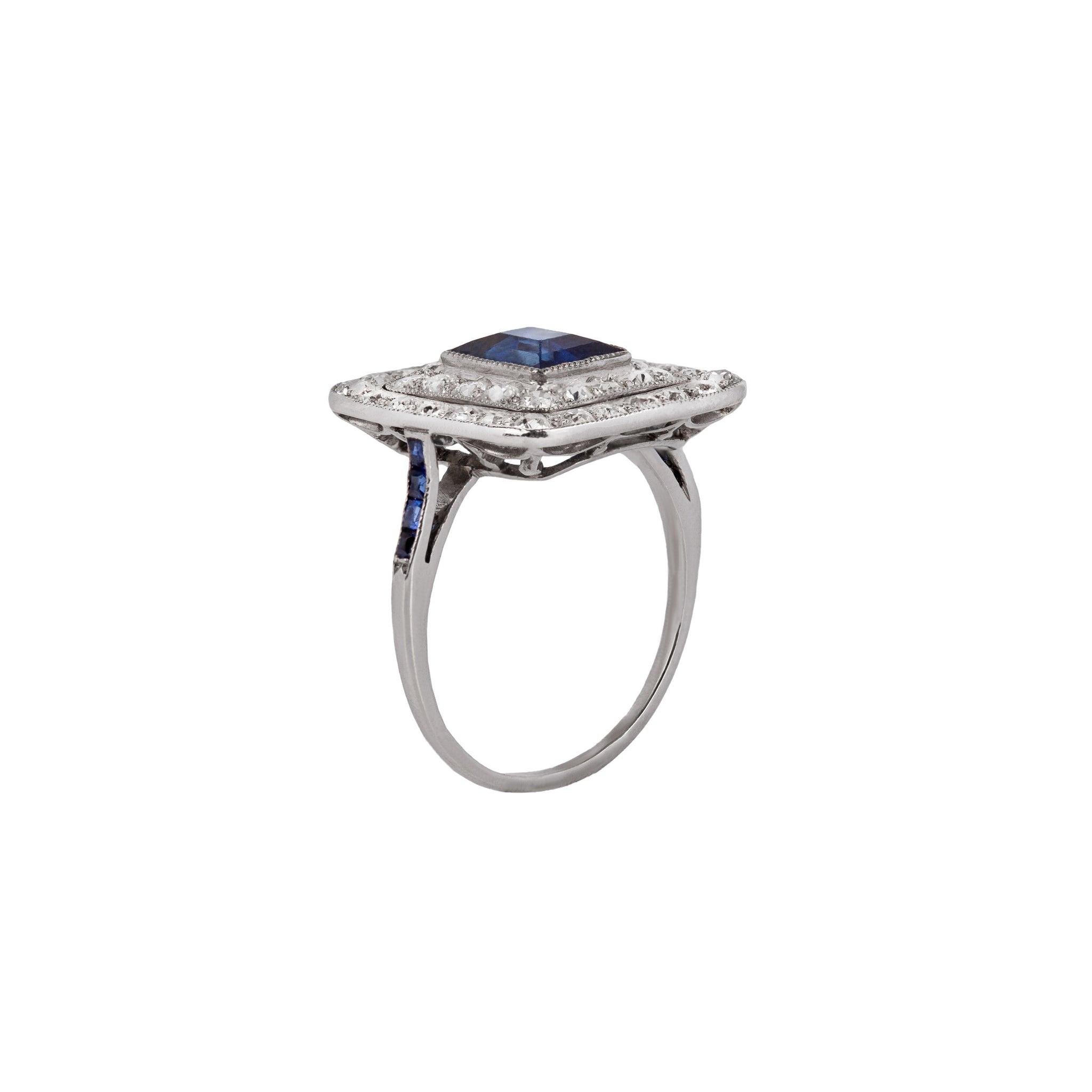 1920's Sapphire Diamond Ring