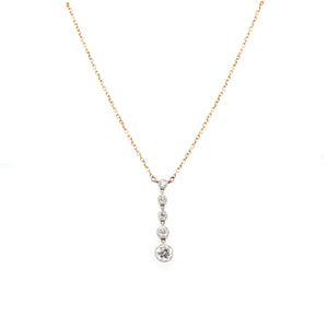 Victorian Diamond Drop Necklace
