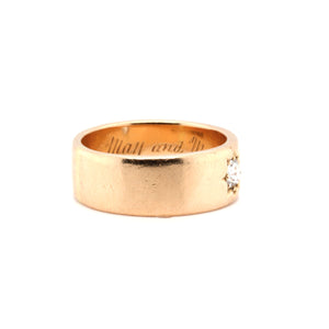 Edwardian Diamond and Gold Band Ring