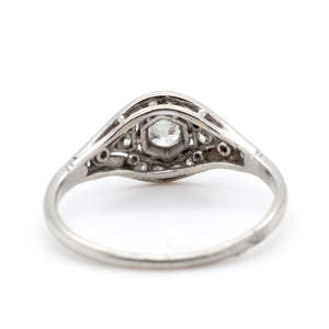 1920's Diamond Platinum Ring