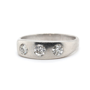 Platinum and Diamond Gypsy Ring