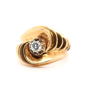 French 18ct Diamond Odeonesque Ring