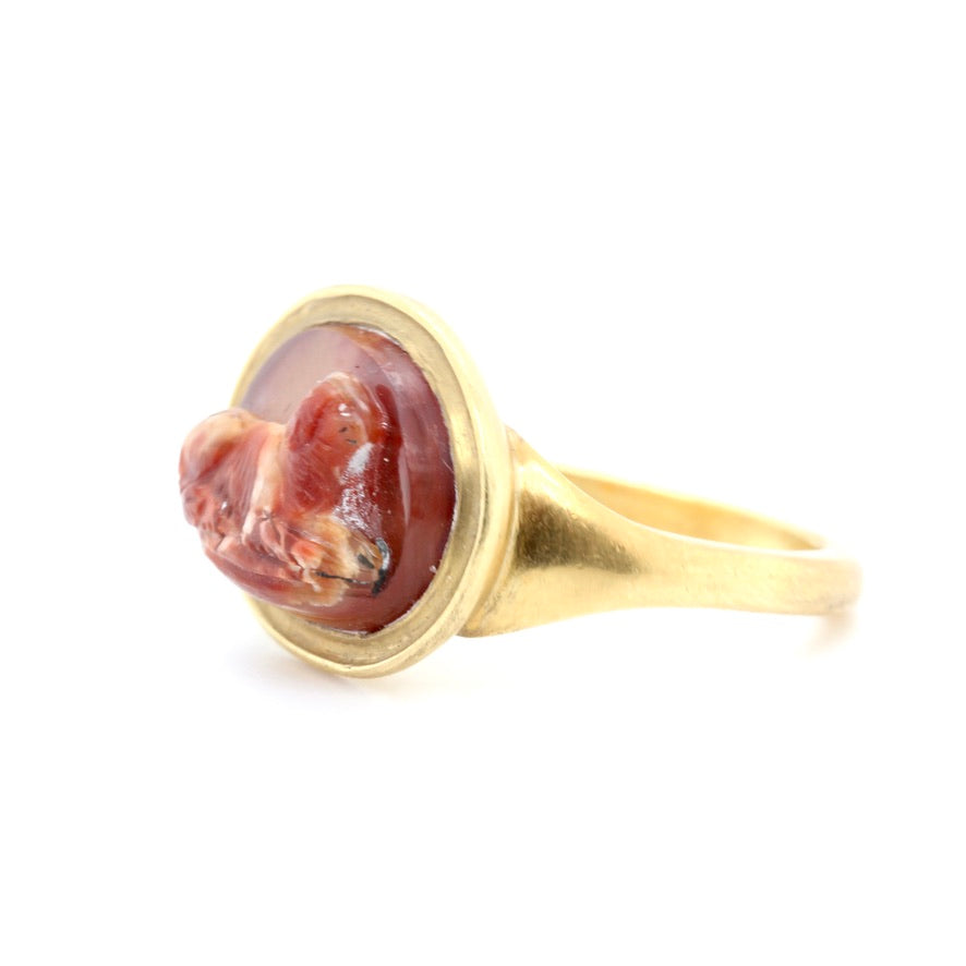 Georgian Agate Cameo Ring