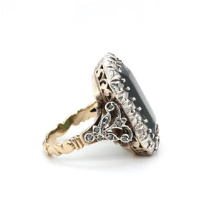 Victorian Diamond and Tourmaline Ring