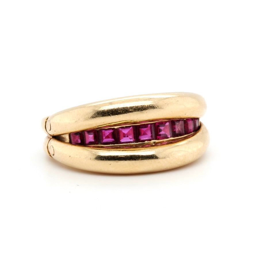French 1960's Ruby Ring