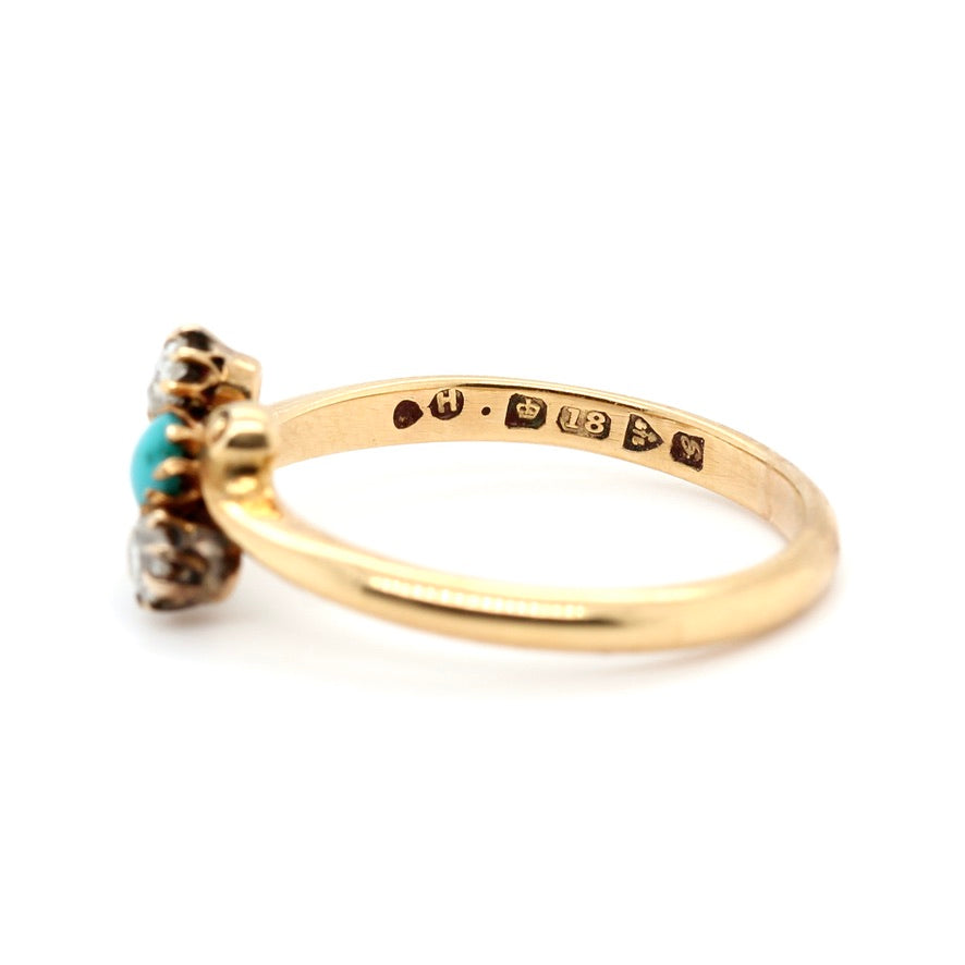 Edwardian Turquoise Diamond Ring