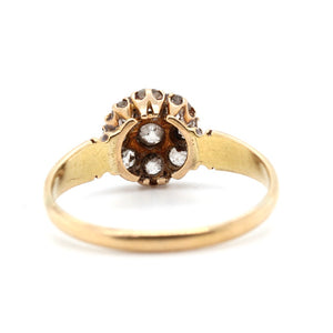 Victorian Old Cut Diamond Cluster Ring