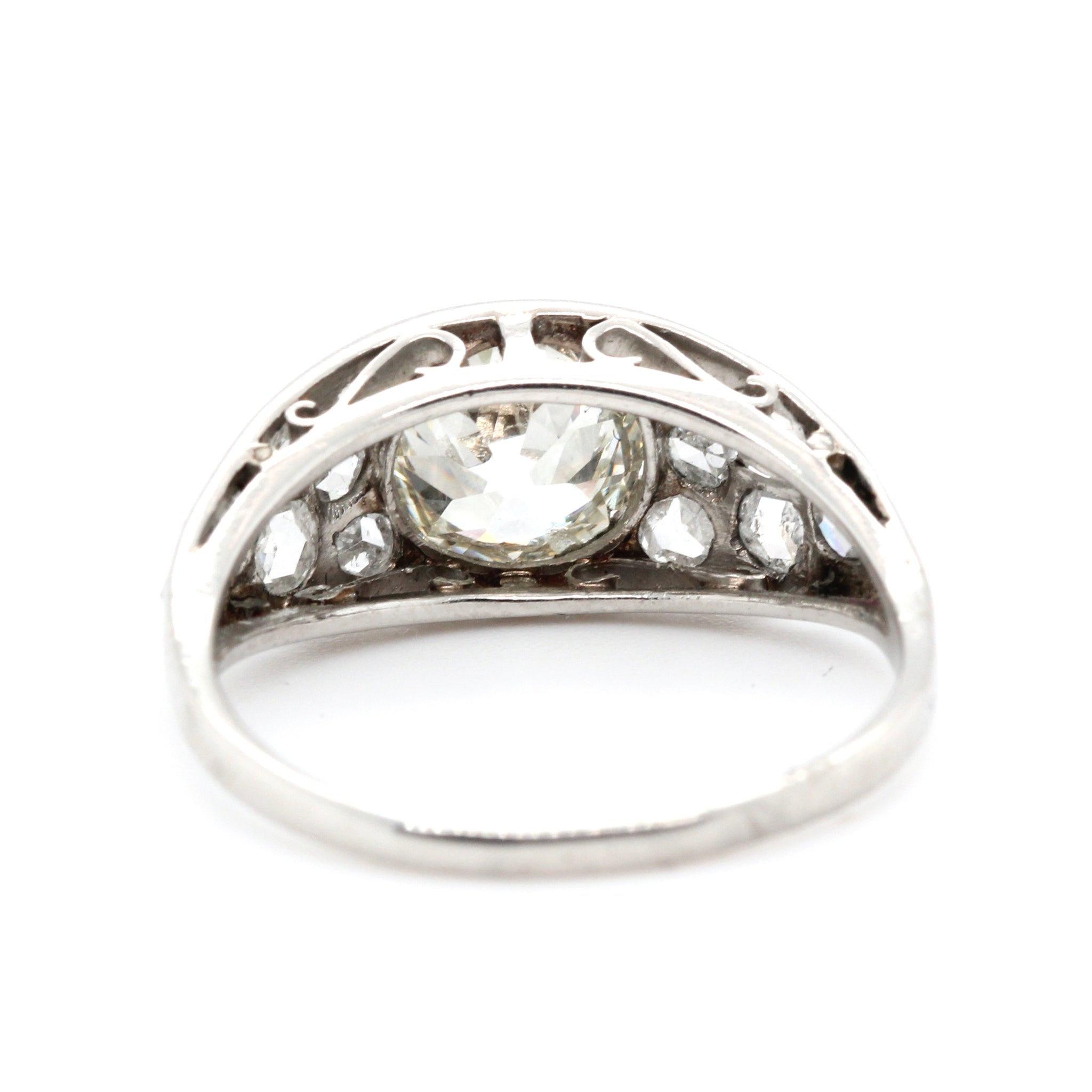 Edwardian Diamond and Platinum Ring