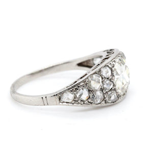 Edwardian Diamond and Platinum Ring
