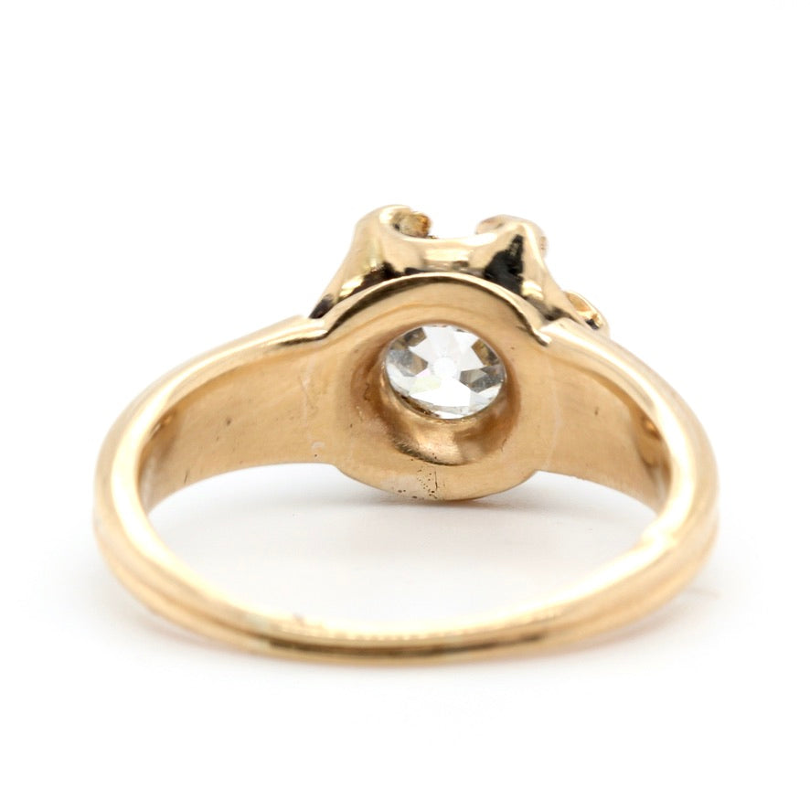 Victorian Diamond and Enamel Ring