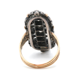 19th Century Diamond Plaque Ring