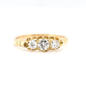Edwardian Diamond 3 Stone Ring