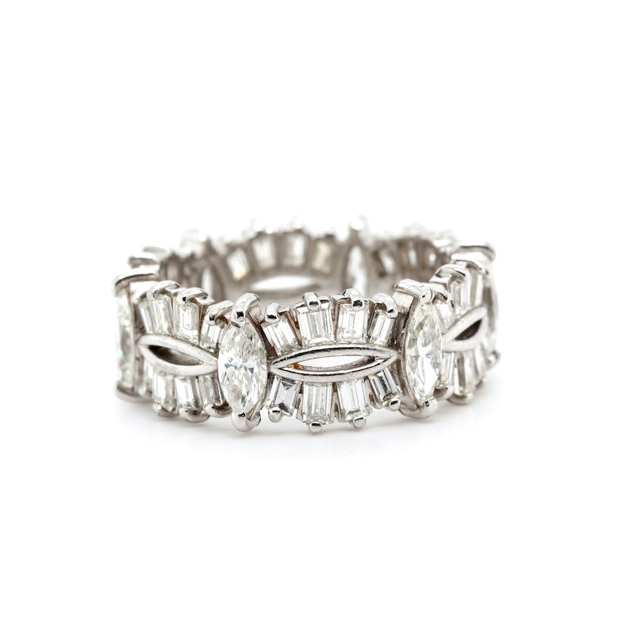 1960's Platinum and Diamond Eternity Ring