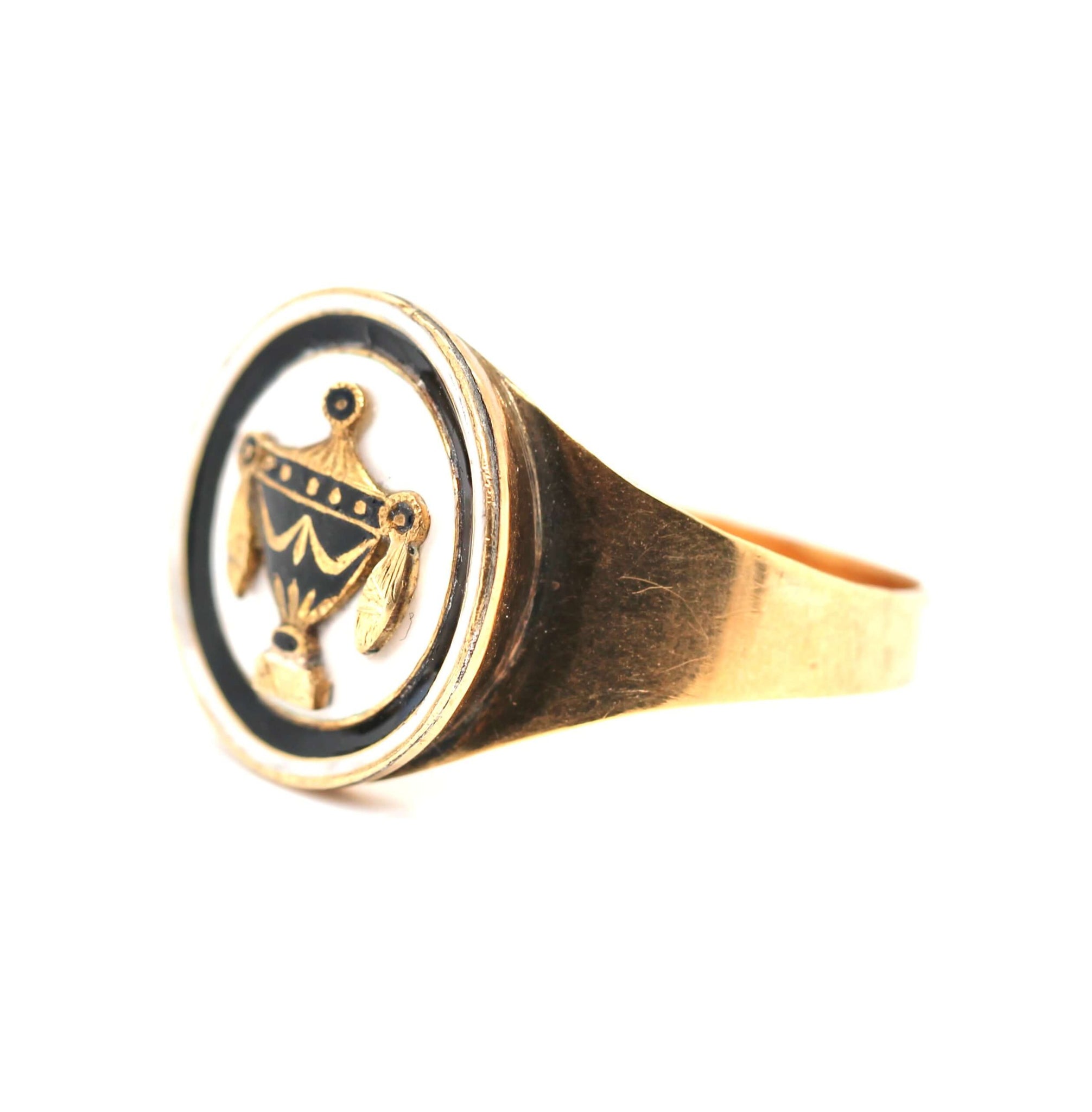 Georgian Enamel Urn Ring