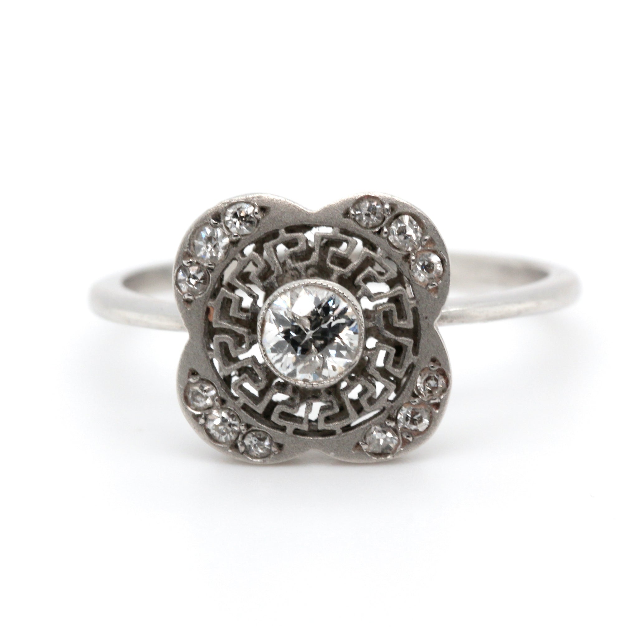 1920's Diamond and Platinum Ring