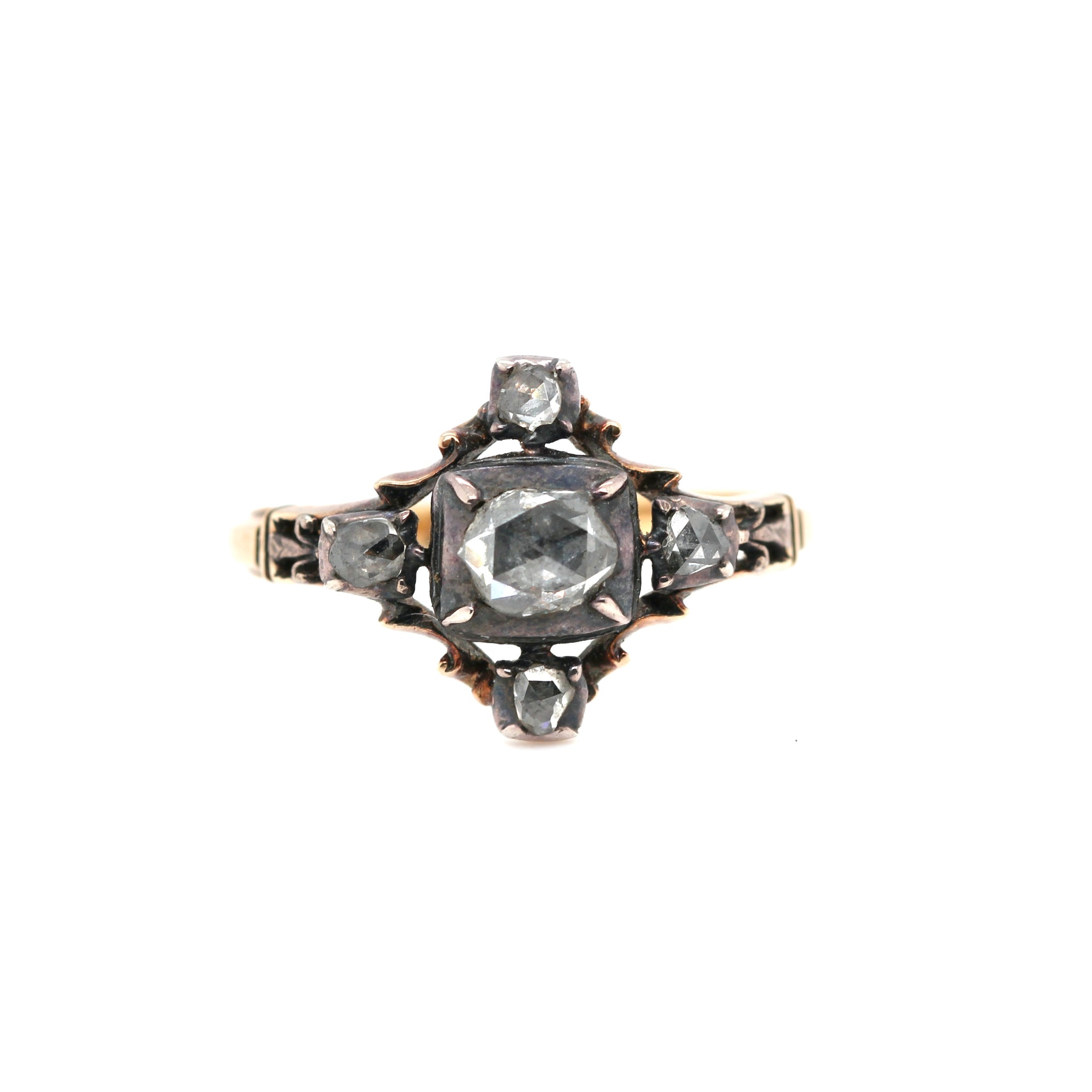 Georgian Diamond Cruciform Ring