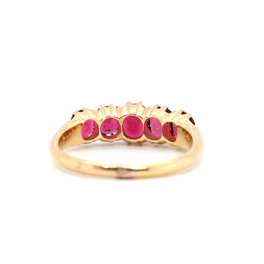 Victorian 5 Stone Spinel Ring