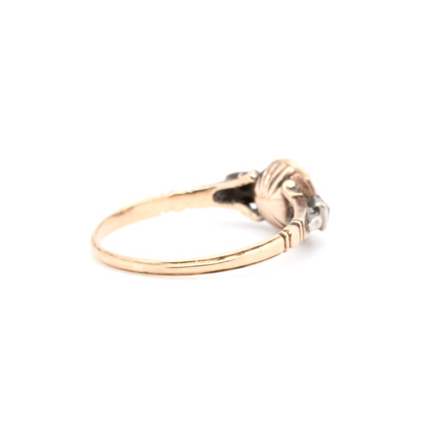 Georgian Garnet and Diamond Ring