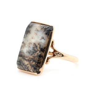 Victorian Moss Agate Ring