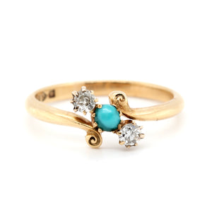 Edwardian Turquoise Diamond Ring
