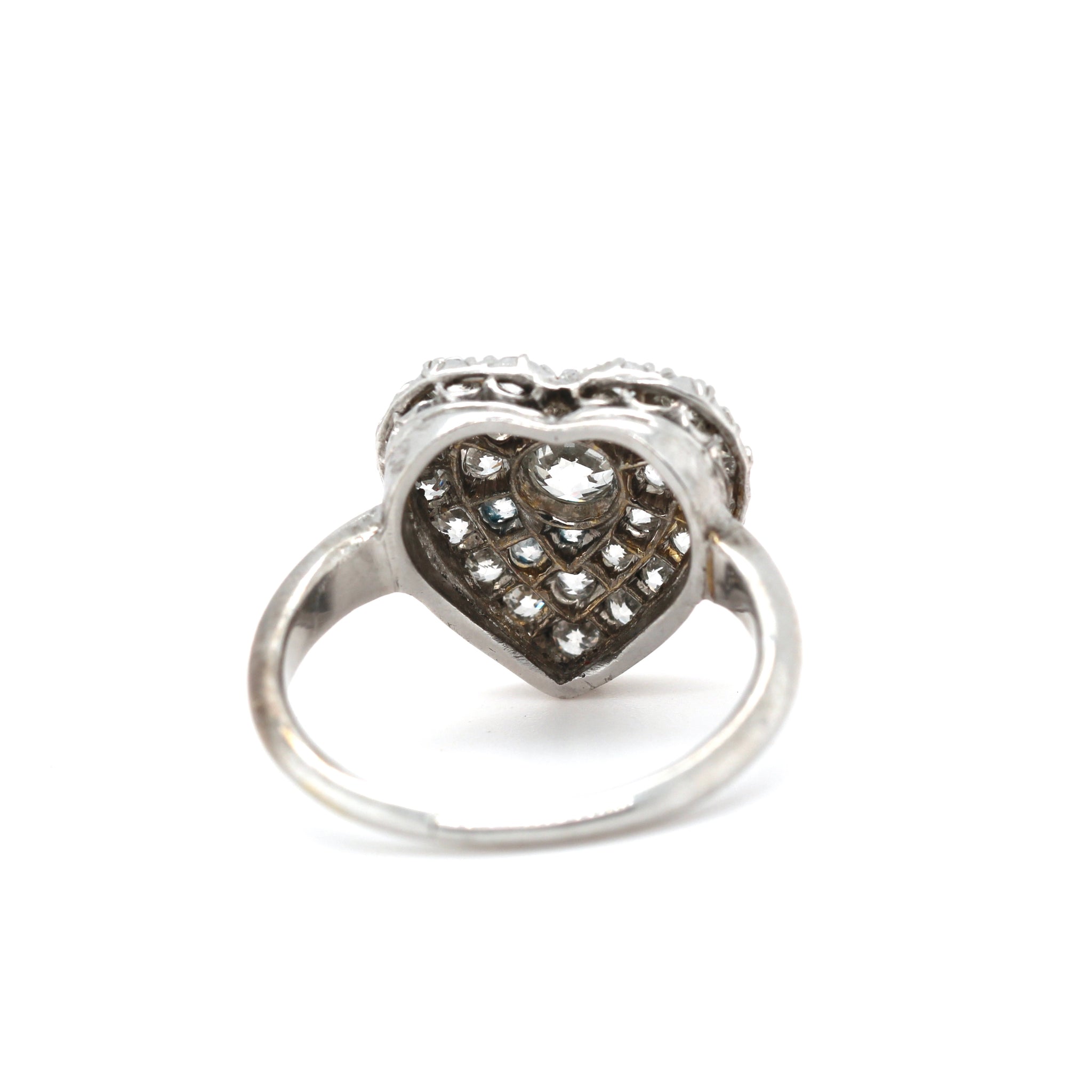 Victorian Diamond Heart Ring
