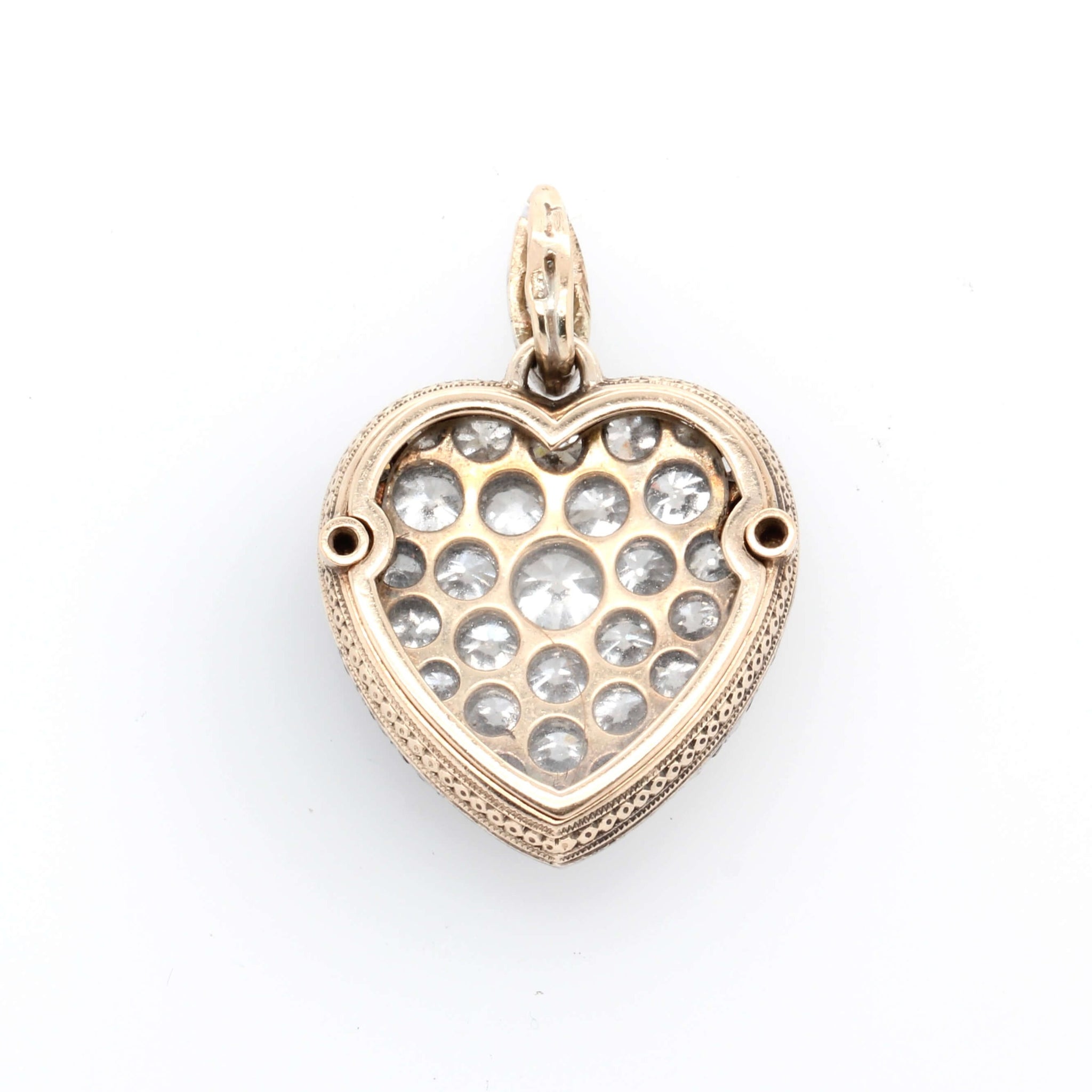 Victorian Diamond Heart Pendant