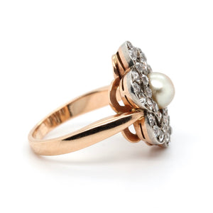 Victorian Pearl Diamond Ring