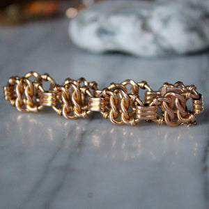 Victorian 15ct Stamped Gold Knot Bracelet