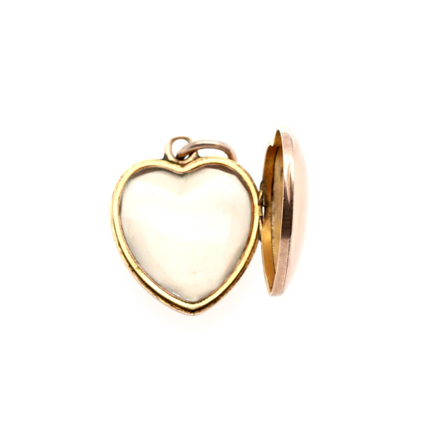 Antique Gold Heart Pendant