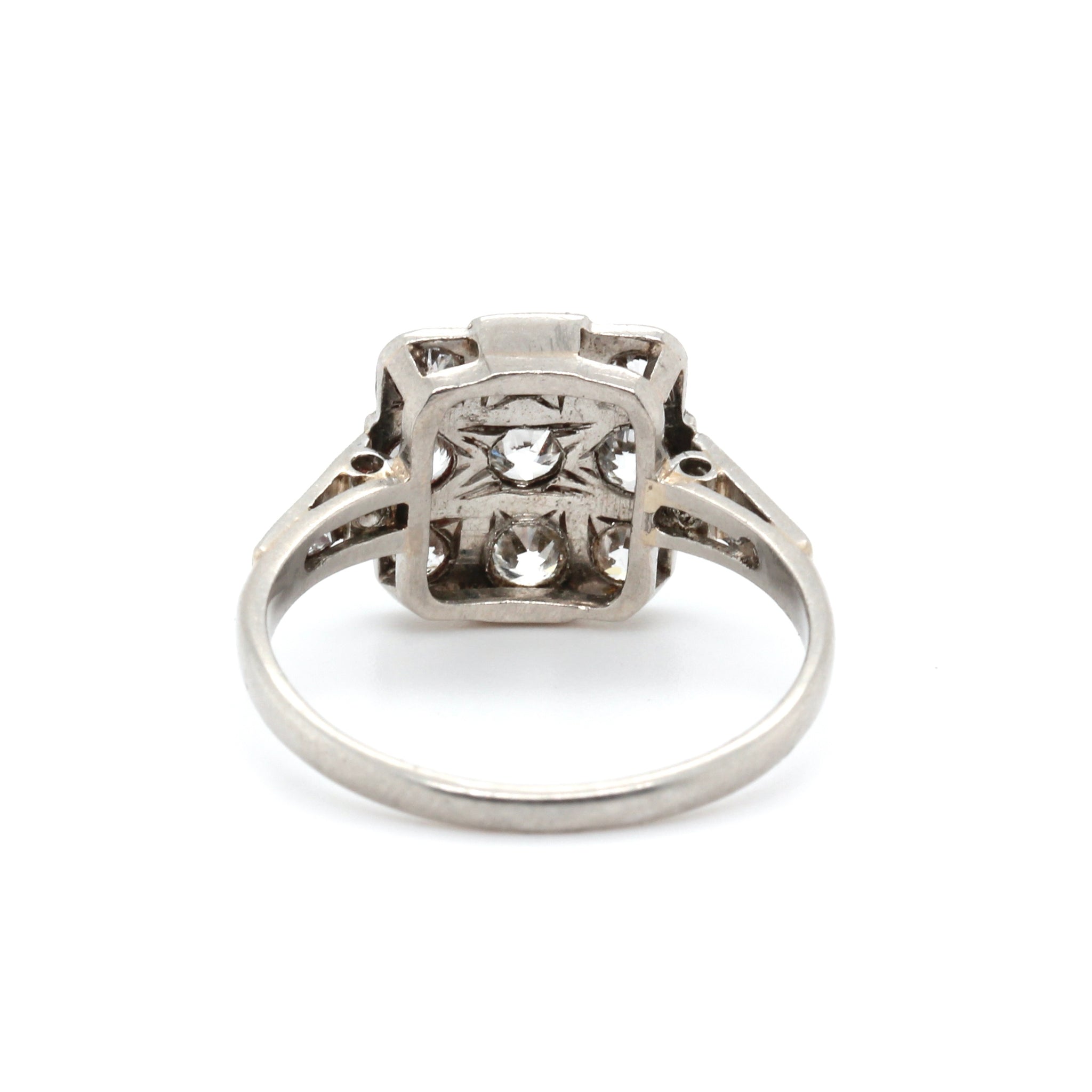 1920s Square Diamond Ring