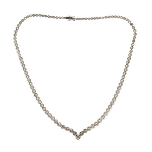 Modern 18ct Diamond Necklace