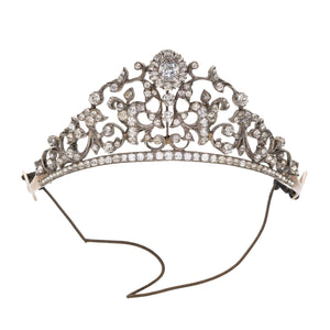 Victorian Paste and Silver Tiara