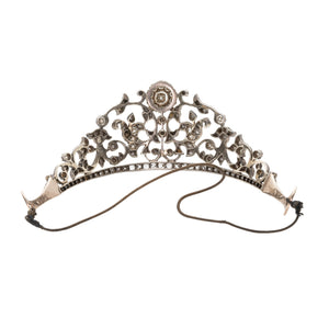 Victorian Paste and Silver Tiara