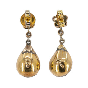 Georgian Diamond Drop Earrings
