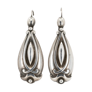Victorian Silver Drop Earrings