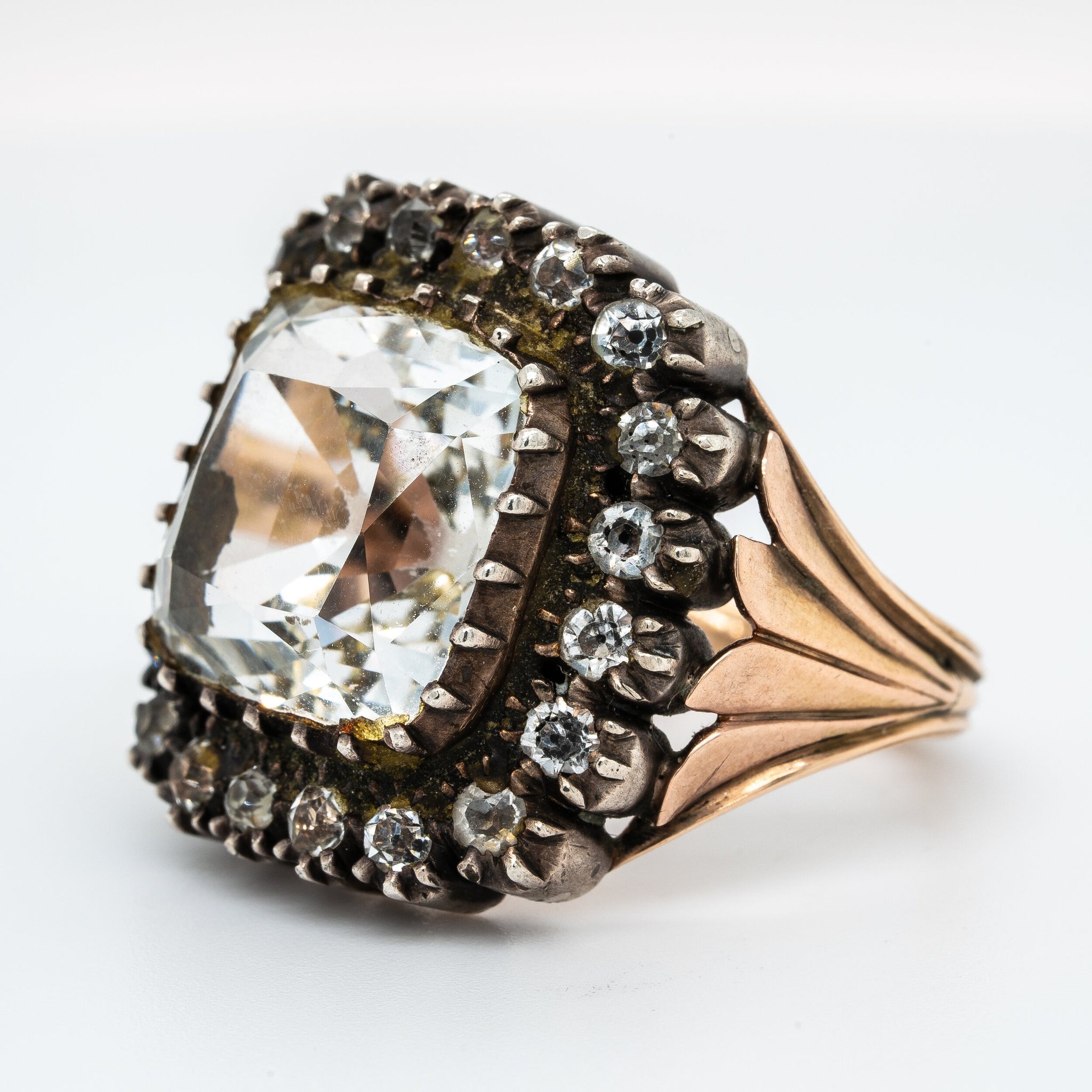 Early Victorian Rock Crystal Ring