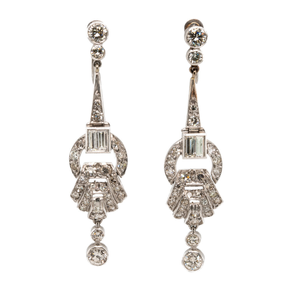 1920's Diamond Earrings
