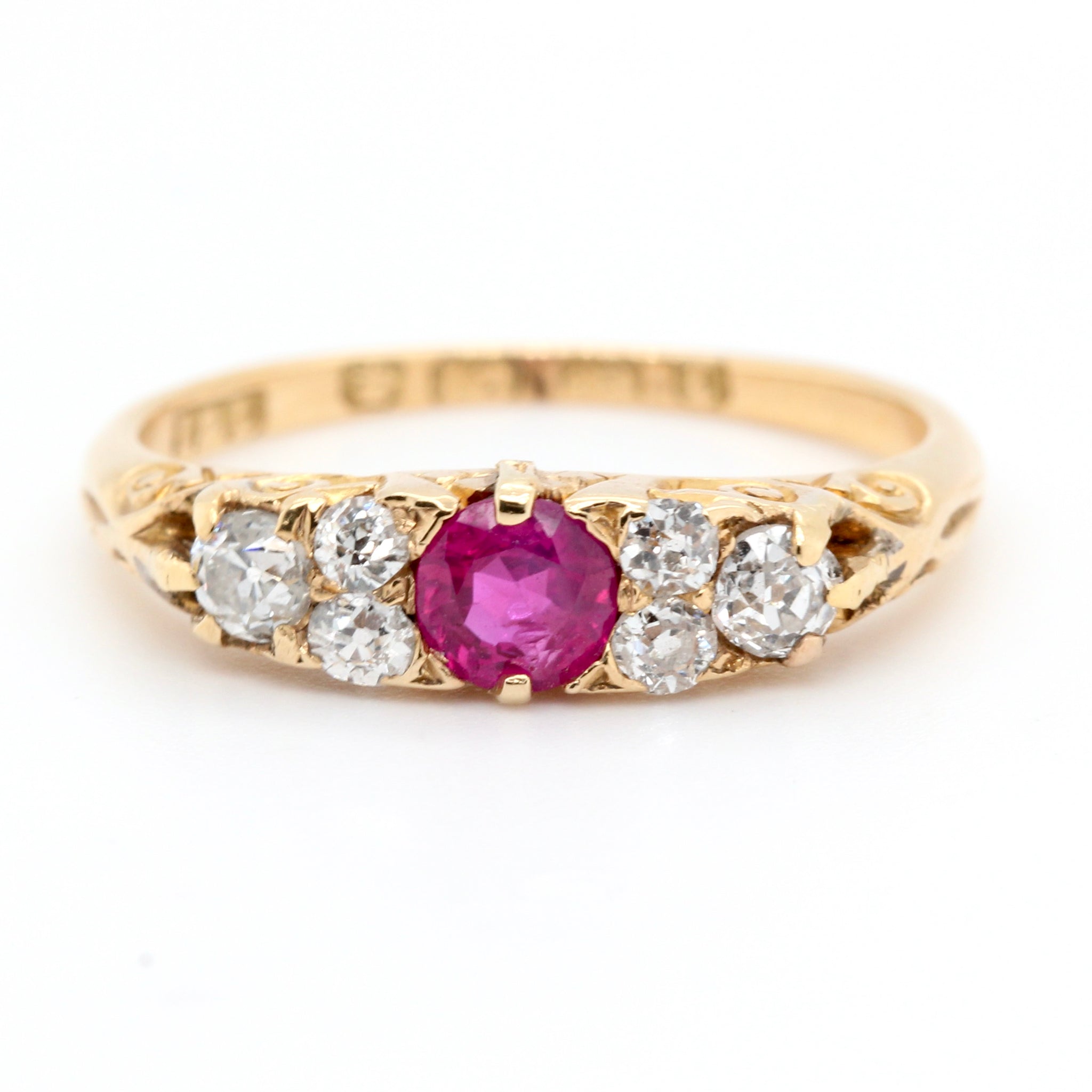 Victorian Ruby and Diamond Ring